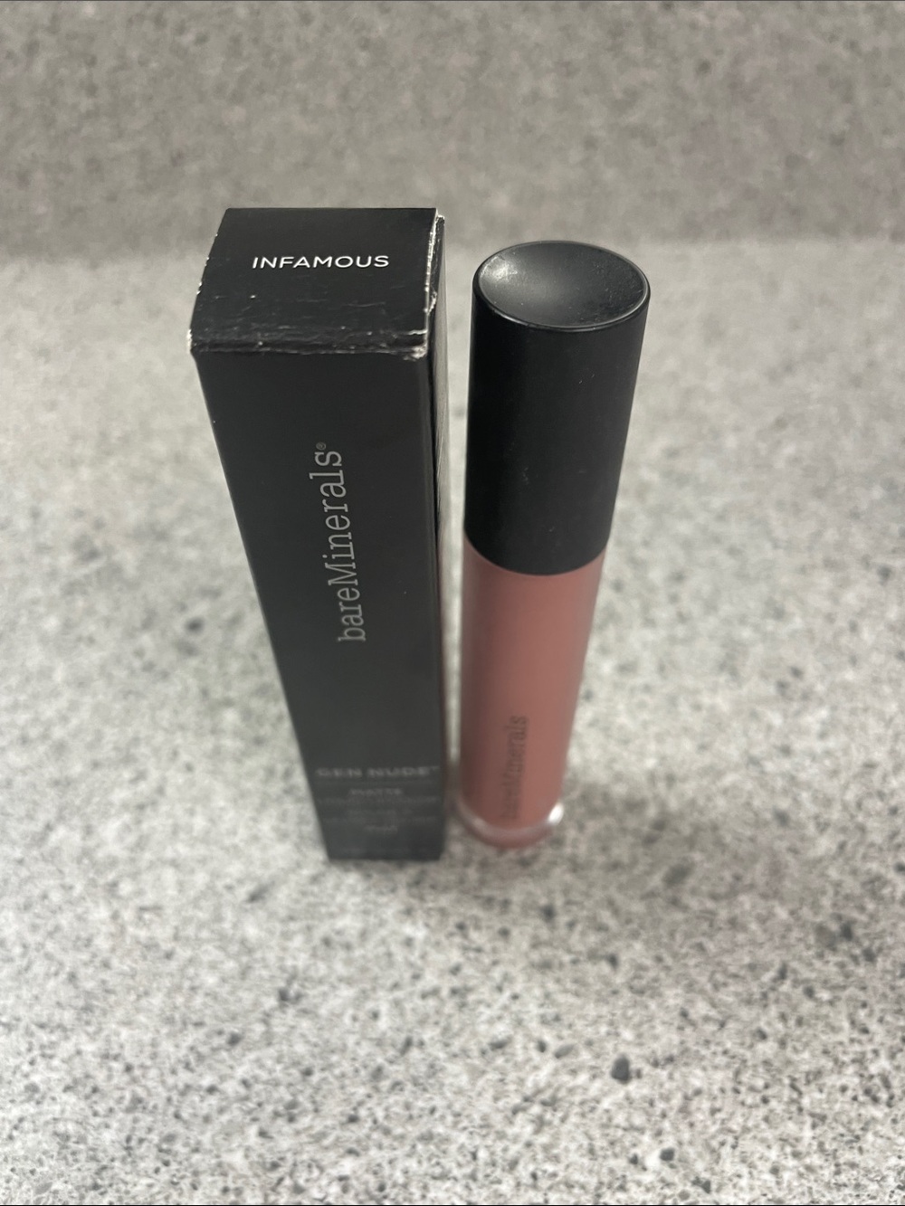 bareMinerals Gen Nude Matte Liquid Lipstick — Infamous Mauve Pink